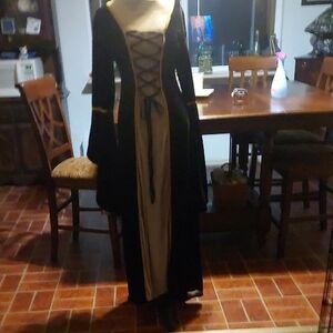 Elegant Black and Cream Women's Dress
